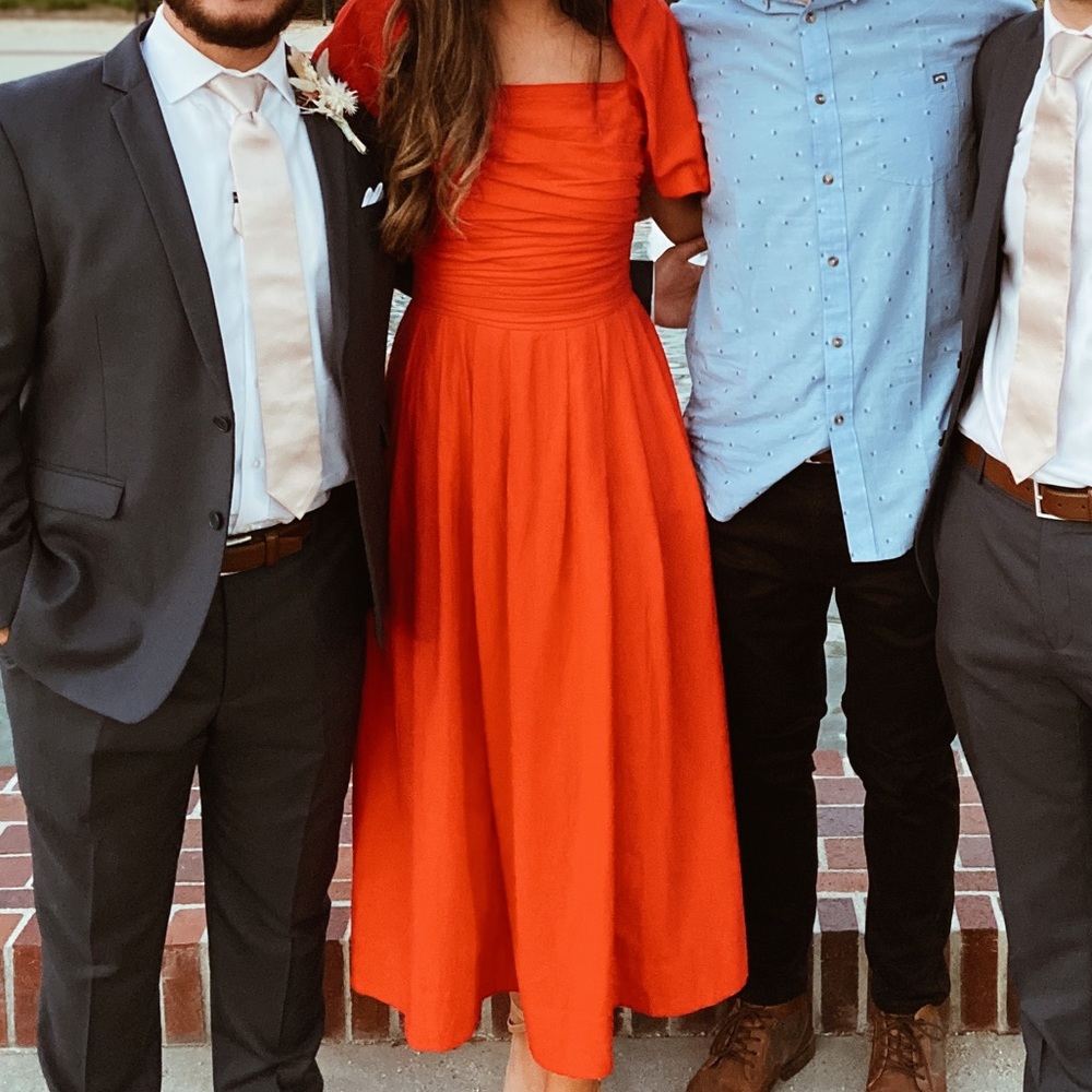 Free People -Red- Ain’t She A Beaut Dress